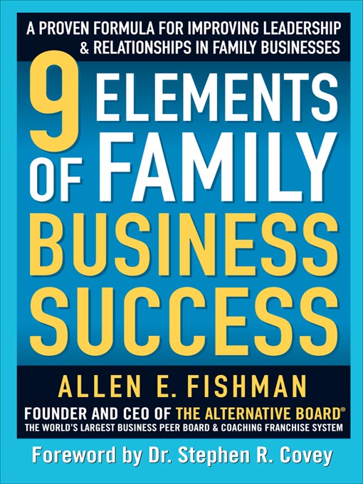 Cover image for 9 Elements of Family Business Success
